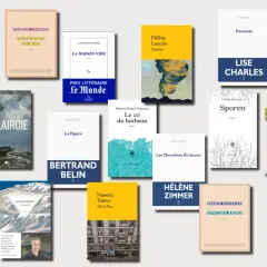 Livres primés, dont "Le cri du barbeau" et "La Maison vide", illustrant la diversité des prix littéraires.