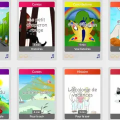 Des livres audio jeunesse à télécharger gratuitement : "Le défilé du 14 juillet", "Le petit chaperon rouge", "Petit Papillon", "Peter et la pêche", "Eléonore, princesse du soleil", "La mer salée", "La colonie de vacances", "Smissou le Siamois".