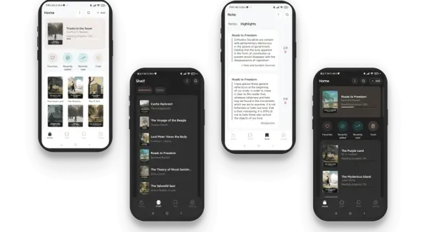 Koodo Reader : une bibliothèque numérique sur mobile. Affichez vos livres, notes et progrès de lecture.