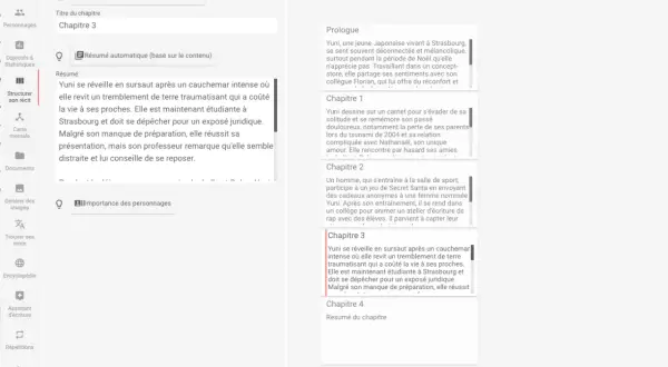 Synopsis du chapitre 3 : Yuni, étudiante à Strasbourg, se réveille d'un cauchemar traumatisant. Elle doit présenter un exposé juridique malgré son manque de préparation.