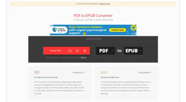 Convertissez vos documents PDF en EPUB facilement avec Convertio. L'outil idéal pour convertir Word en EPUB et bien plus.