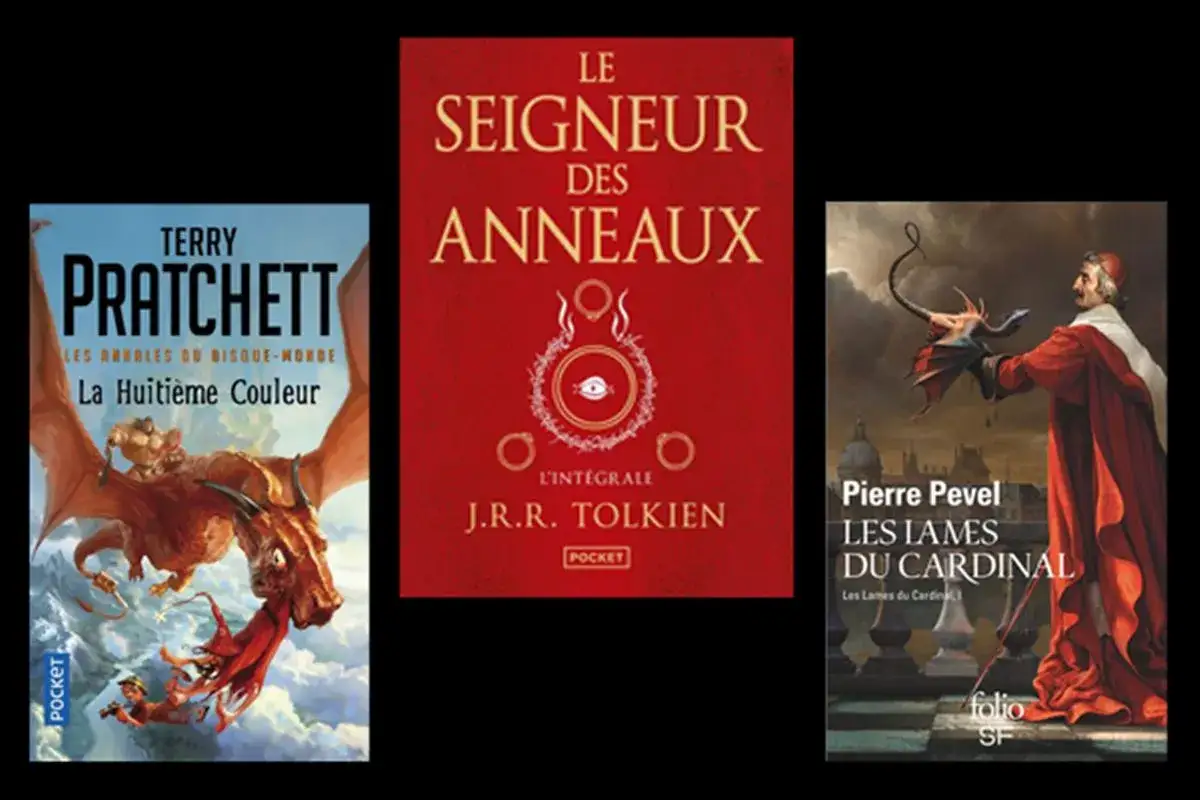 Trois couvertures de livres : 