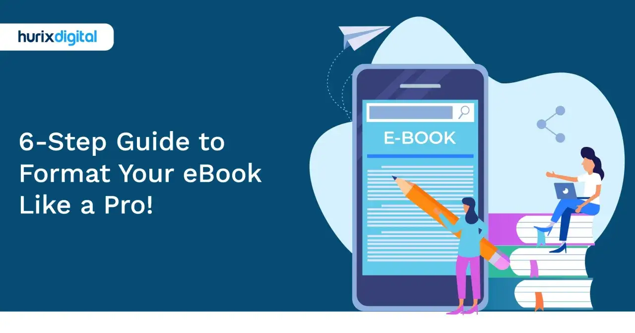 Guide pour créer un ebook professionnel : une personne utilise un crayon géant pour éditer un ebook sur un smartphone.