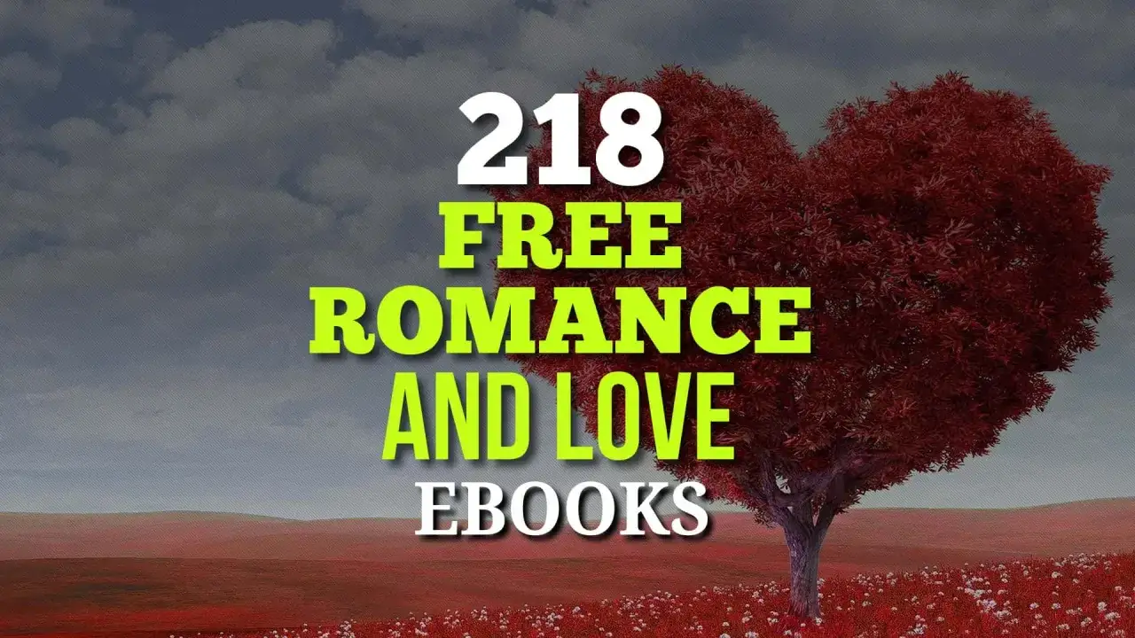 Arbre rouge en forme de cœur, ciel nuageux. 218 romans d'amour gratuits à découvrir.