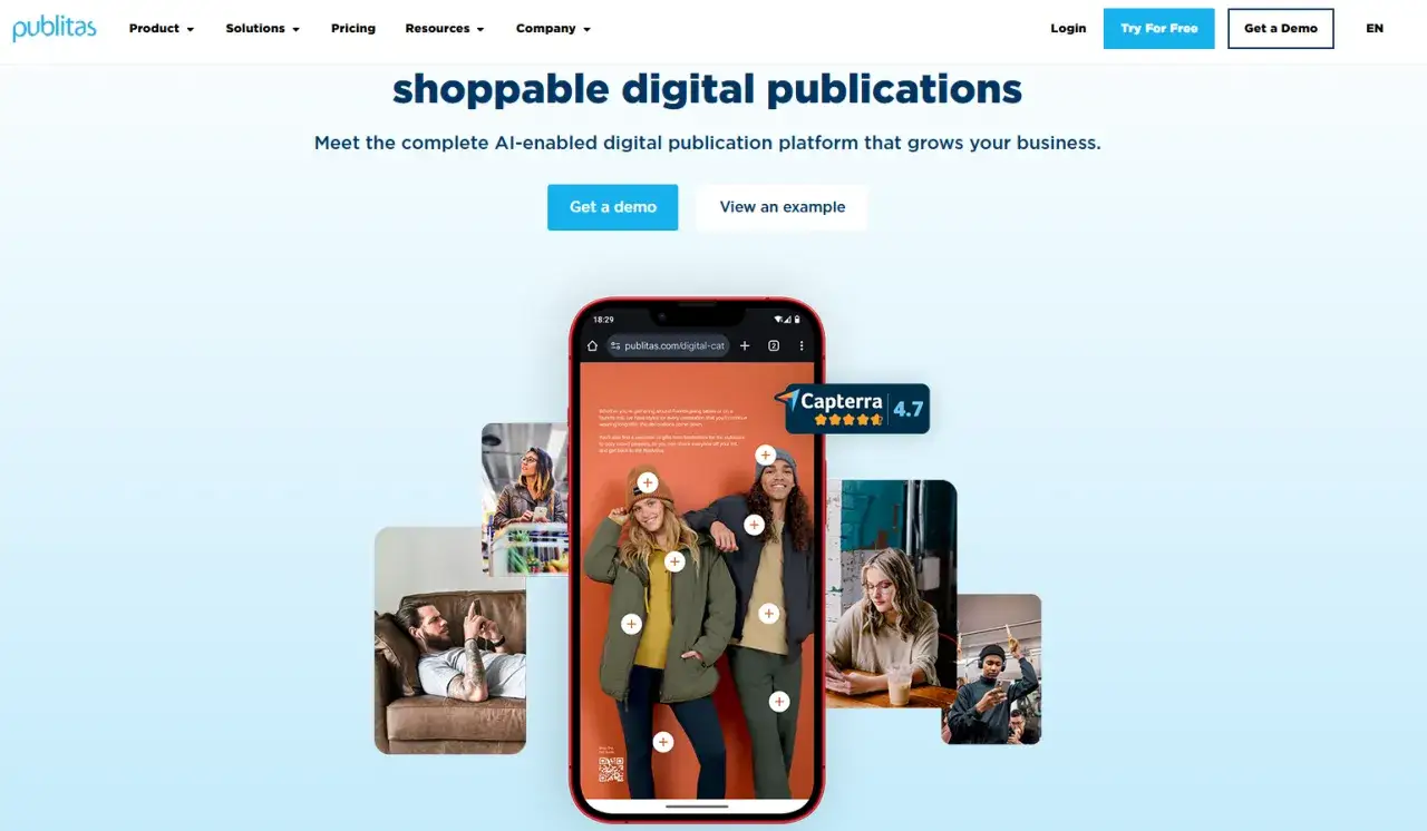 D&eacute;couvrez des catalogues num&eacute;riques interactifs sur mobile, comme ce catalogue issuu, pour une exp&eacute;rience d'achat immersive.