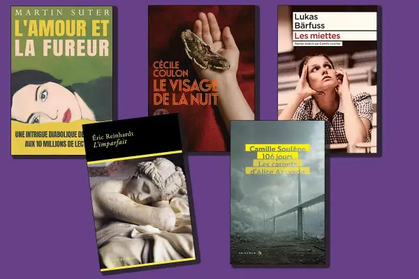 Cinq livres intrigants, dont "L'amour et la fureur" et "Le visage de la nuit", parfaits pour trouver le meilleur livre science-fiction récent.
